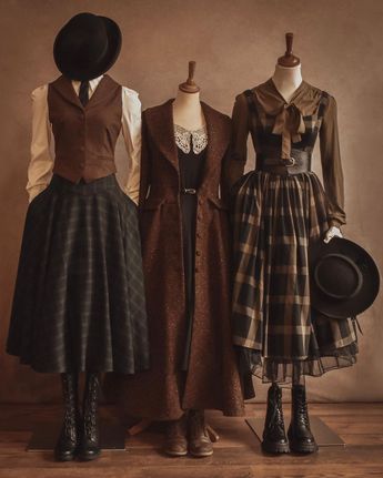 Vintage clothing display